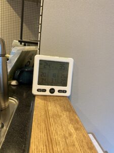温度計湿度計の写真